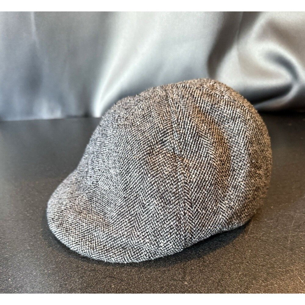 Flat Cap Men Wool Blend Herringbone Newsboy Cap Driving Newsies Weatherproof L